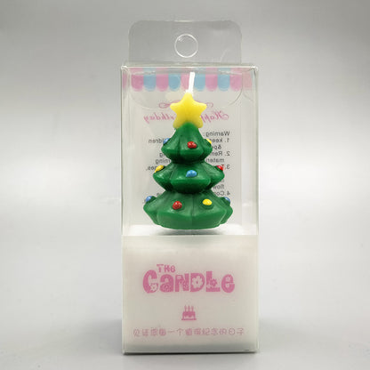 Atmosphere Christmas Holiday Christmas Tree Candle Creative Birthday Cake Decoration Party Birthday Candle