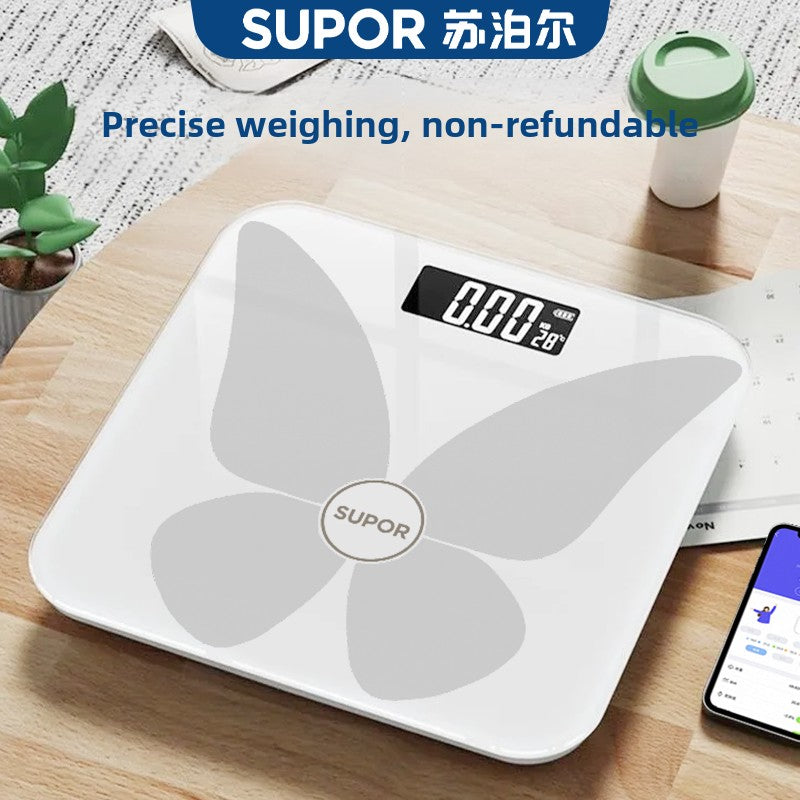 Supor Body Fat Scale Home High Precision Rechargeable Electronic Weight Scale Dormitory Weight Loss Dedicated Intelligence Body Scale