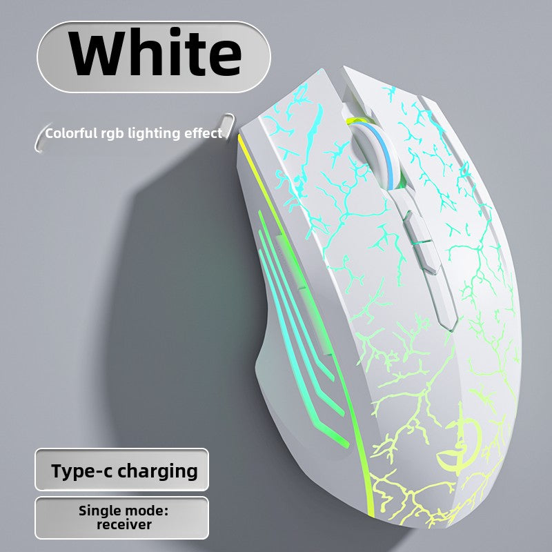 Wireless Mouse Bluetooth Three-Mode Charging Programming Macro Gaming Electronic Sports Dedicated Mute Audio Computer Notebook Universal