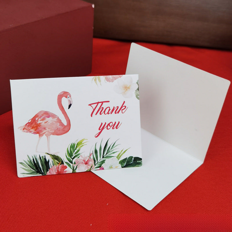 In Stock Exquisite European Color Printing Birthday Card Cute Refreshing Thank-You Card Flower Shop Hand Gift Small Greeting Card