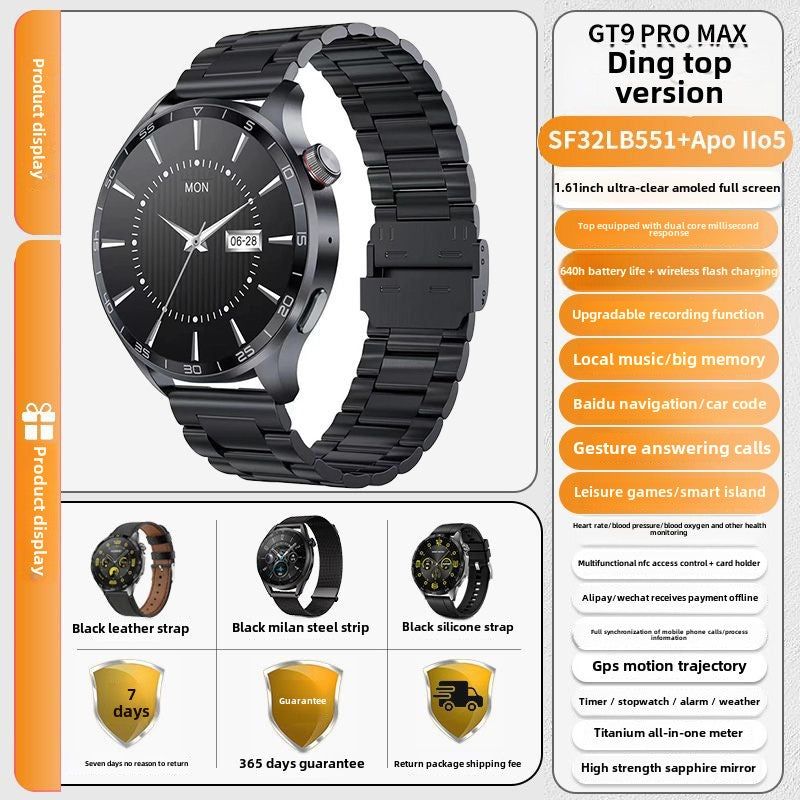 Mi Xiong New GT9pro Smart Bluetooth Watch Multi-Function Sports Waterproof Black Technology Bracelet