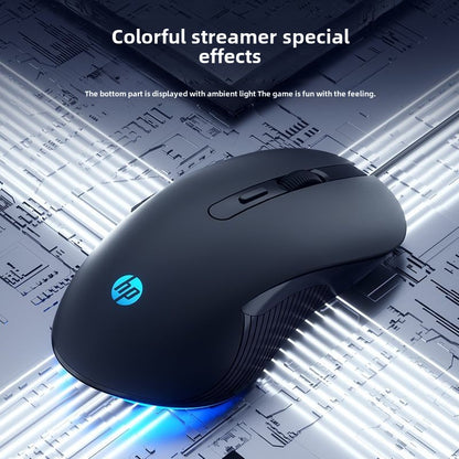 HP HP Official Flagship Mute Wired Mouse E-Sports Games Notebook Desktop Mechanical Office Computer Dedicated