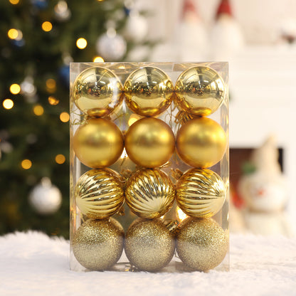 Christmas Ball 24 One Pack Suit Plating Ball Christmas Tree Decorations Pendant Holiday Atmosphere Christmas Ball