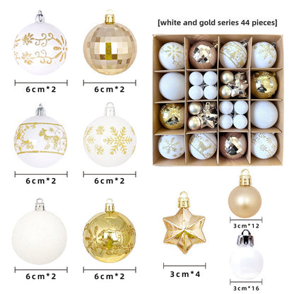 Christmas Decoration 6cm Electroplating Ball Plastic Ball Shaped Painted Christmas Ball Gift Christmas Tree Pendant