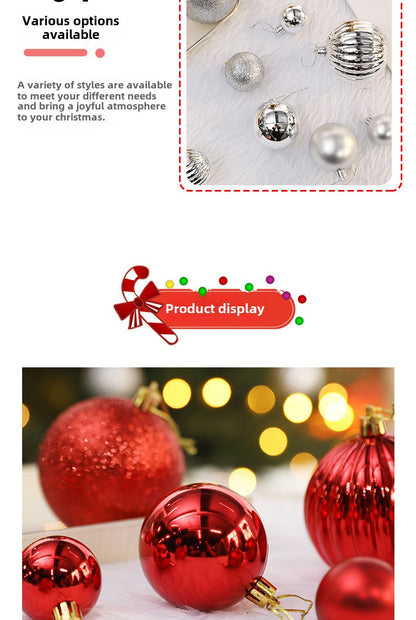 Christmas Ball 24 One Pack Suit Plating Ball Christmas Tree Decorations Pendant Holiday Atmosphere Christmas Ball