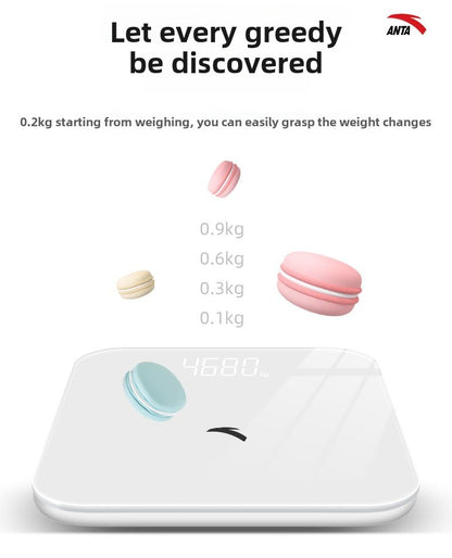 Anta Smart Body Fat Scale Multi-Functional Adult Body Weightometer Girls' Home Accurate Health Weight Loss Electronic Fat Measurement