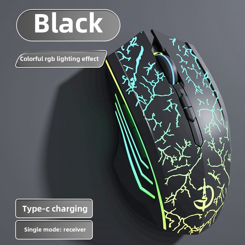 Wireless Mouse Bluetooth Three-Mode Charging Programming Macro Gaming Electronic Sports Dedicated Mute Audio Computer Notebook Universal