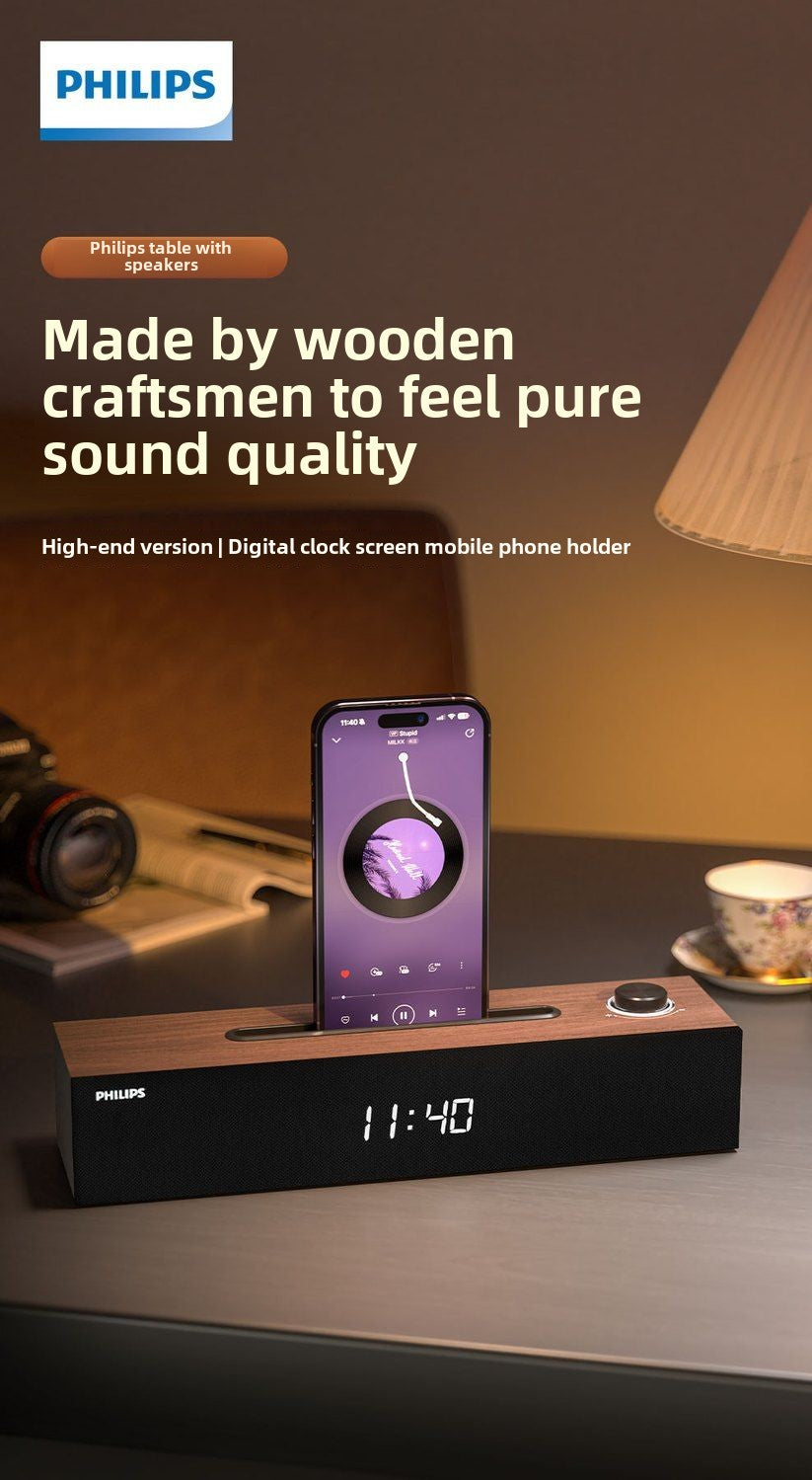 Philips SPA3809Bluetooth Speaker Multi-Function High Sound Quality Computer Audio Desktop Computers and Laptop Mobile Phone Bracket