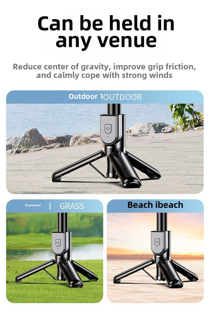 Ultra Mini Selfie Stick Tripod Portable Photography Artifact360°Rotating Handheld Live Travel Mobile Phone Holder