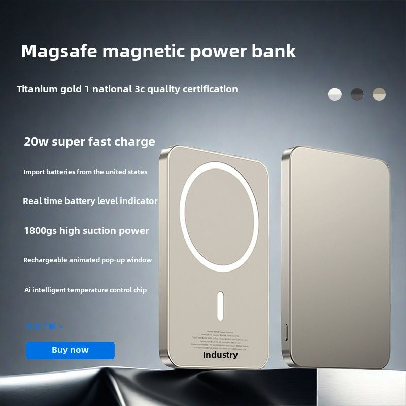 2024Style MagSafe Wireless Magnetic Power Bank Applicable iPhone16/15/14/13