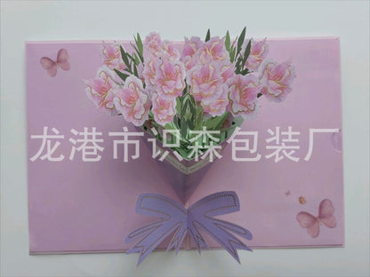 Holiday Teacher's Day Stereoscopic Greeting Cards 3D Greeting Cards Hot Selling Birthday Cards Flowers Greeting Cards