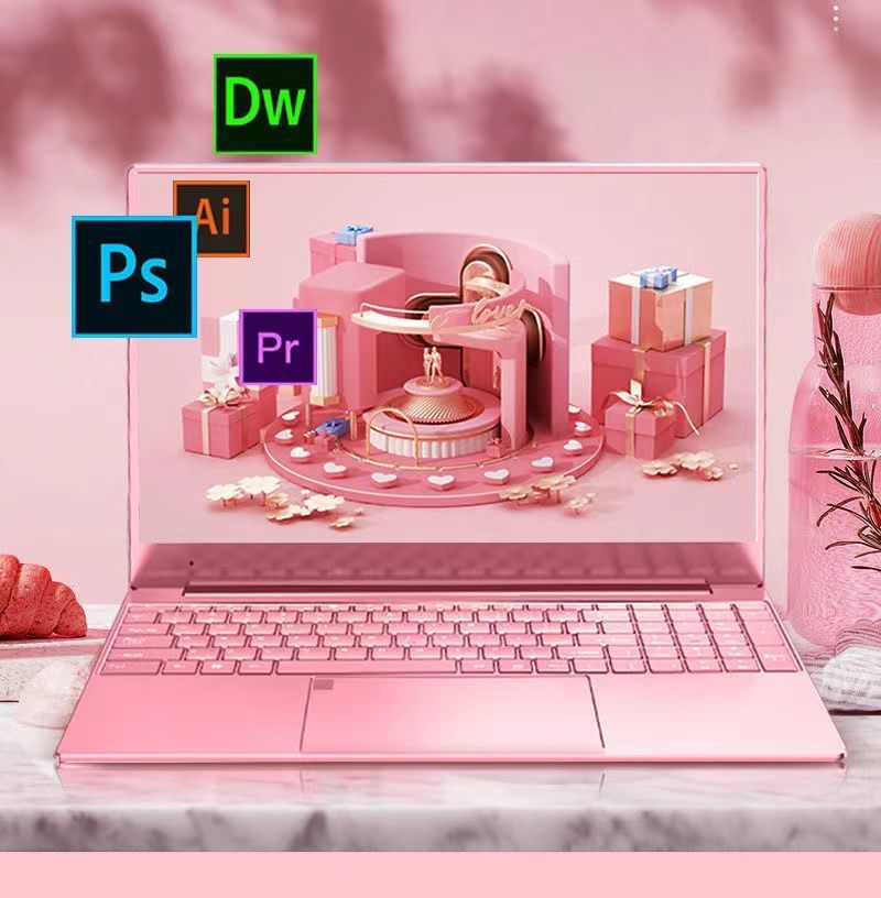 2025New Intel35Pink Good-looking Lightweight Computer Online Business Office Learning Design Book