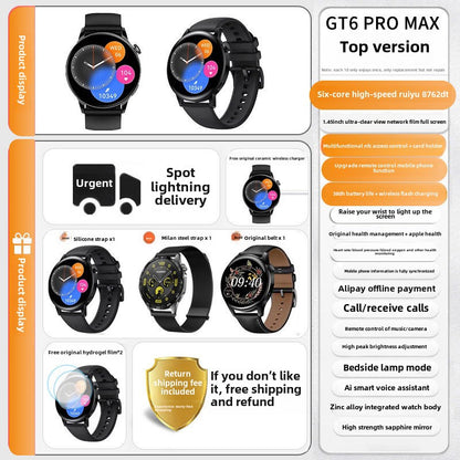 Mi Xiong New GT9pro Smart Bluetooth Watch Multi-Function Sports Waterproof Black Technology Bracelet