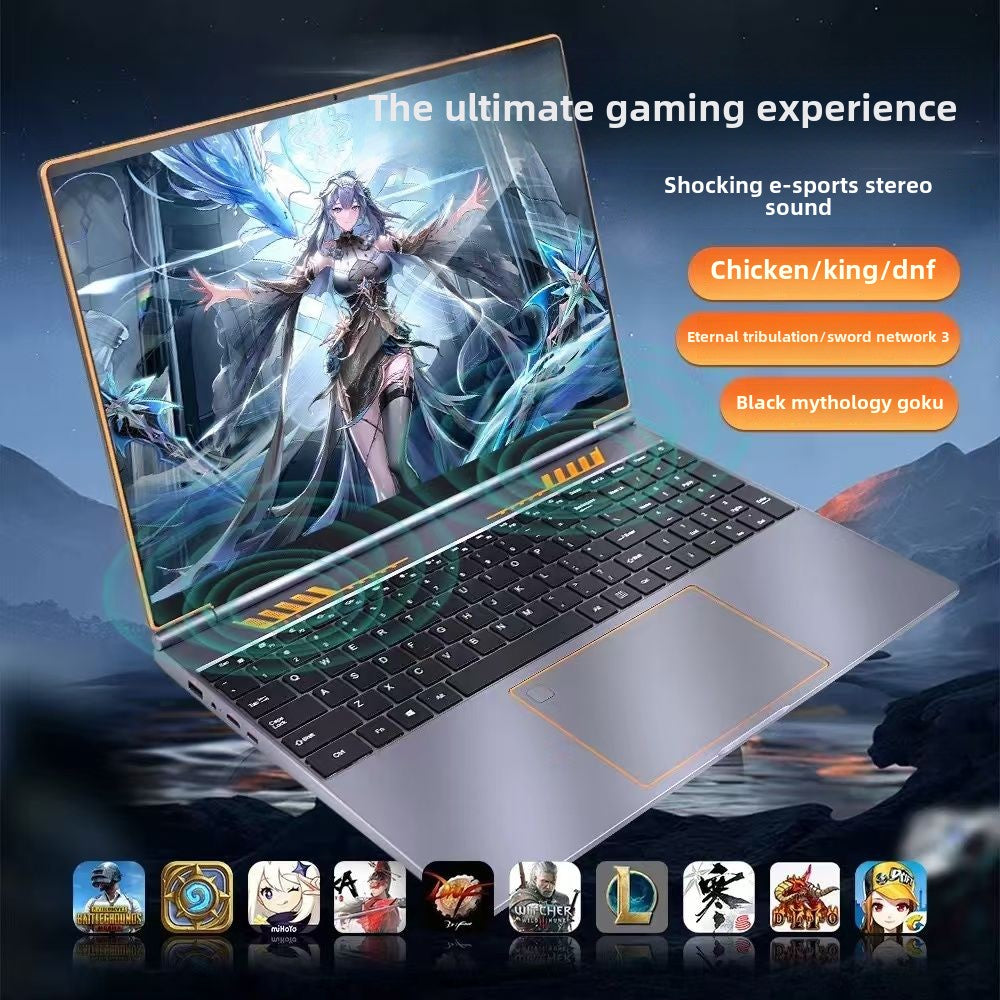 2025New Ultra-Thin New Intel Laptop Office Business Student E-Sports Gaming Notebook