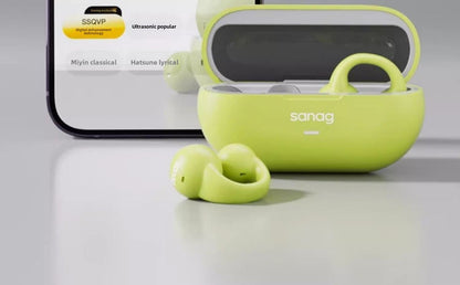 SANAG Sena Bluetooth Headset for Bone Conduction Does Not Enter Clip-on Really Painless Gas Sensor Long Endurance Comfortable Exercise