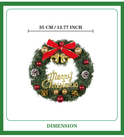 Christmas Decorations Christmas Garland Ornaments Ornaments Wreath Door Hanging Reindeer Arrangement Door Decoration