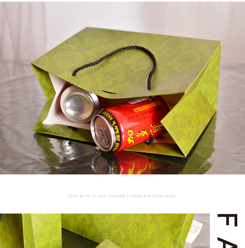 Green Mid-Autumn Festival Gift Bag Gift Packaging Bag Light Luxury Clothing Bag Candy Buggy Bag Free Ribbon