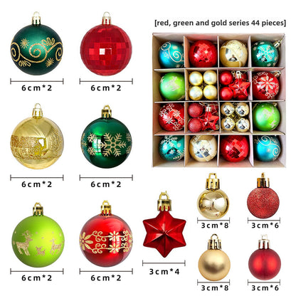 Christmas Decoration 6cm Electroplating Ball Plastic Ball Shaped Painted Christmas Ball Gift Christmas Tree Pendant