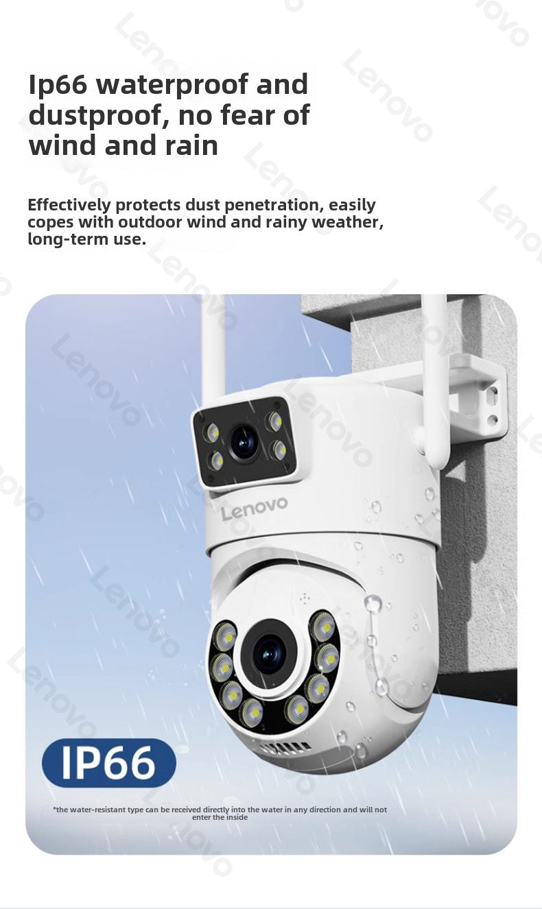 Lenovo Home Camera Monitor HD Panoramic Wireless wifi Remote Connection with Mobile Phone360Outdoor4g