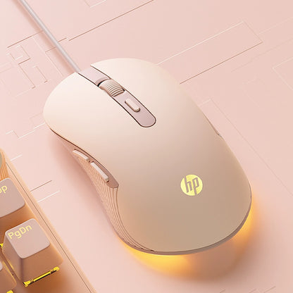 HP HP Official Flagship Mute Wired Mouse E-Sports Games Notebook Desktop Mechanical Office Computer Dedicated