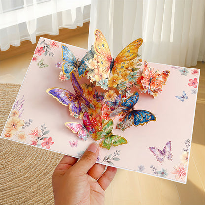 Birthday Stereoscopic Greeting Cards 3D Bouquet Card Thanksgiving Gift Teacher Creative Gift Decoration