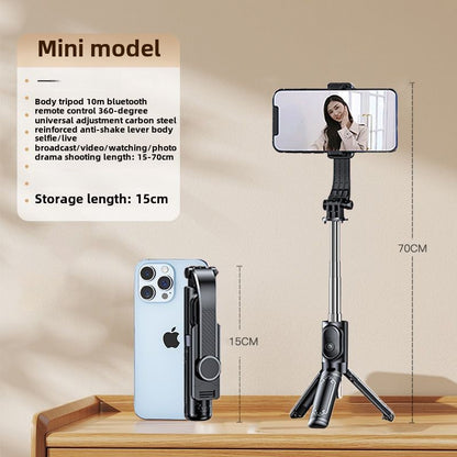 Ultra Mini Selfie Stick Tripod Portable Photography Artifact360°Rotating Handheld Live Travel Mobile Phone Holder