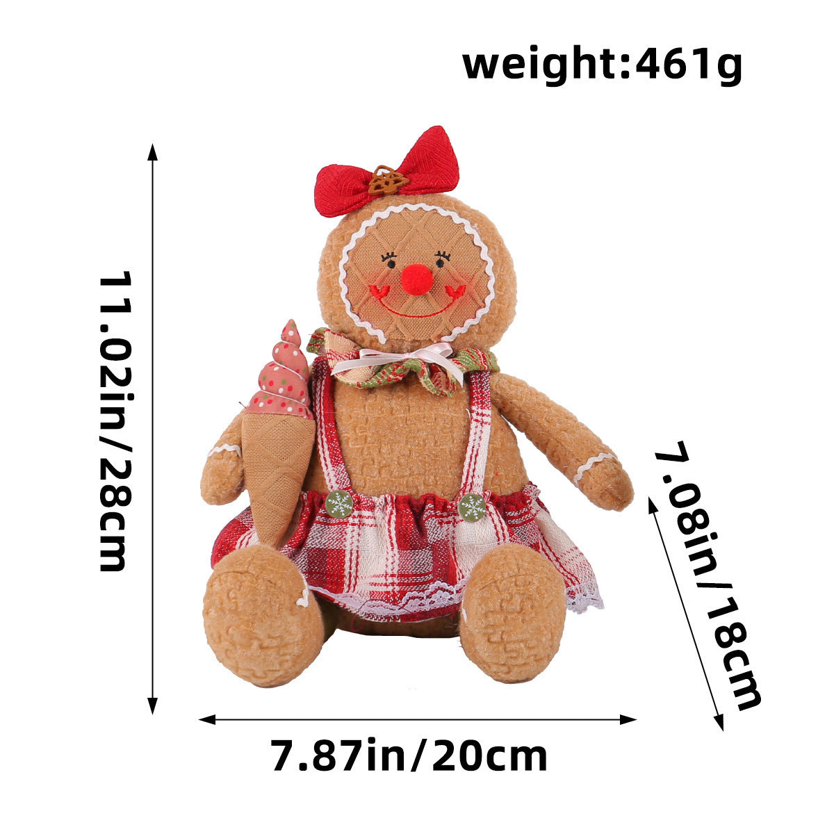 Christmas Gingerbread Man Doll Series Fabric Long Legs Window Decoration Christmas Christmas Tree Decoration Christmas Stockings Hanging Ornaments