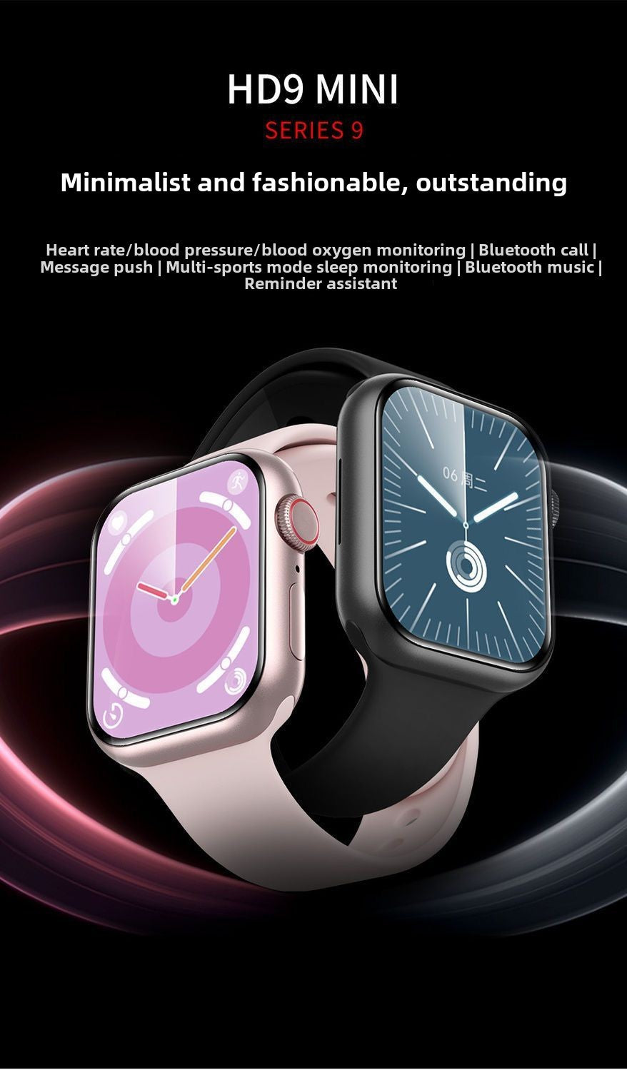 Applicable to Apple Android Huaqiang North watchS9/S10New Crazy Horse Leather Silicone Magnetic All-Match Smart Watch