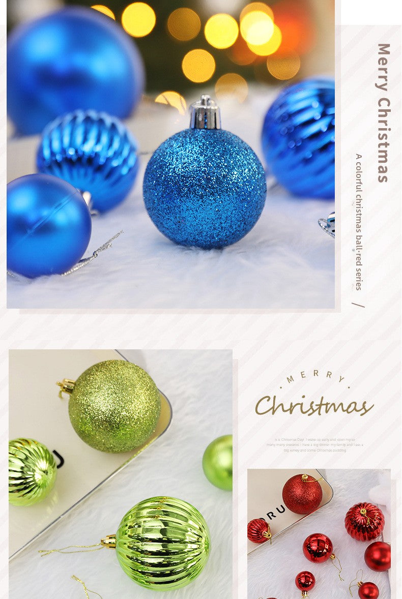 Christmas Ball 24 One Pack Suit Plating Ball Christmas Tree Decorations Pendant Holiday Atmosphere Christmas Ball