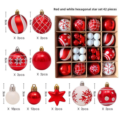 Christmas Decoration 6cm Electroplating Ball Plastic Ball Shaped Painted Christmas Ball Gift Christmas Tree Pendant