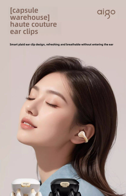 Patriot Bluetooth Headset for Bone Conduction Does Not Enter Clip-on2024New Ultra-Long Life Battery Sports High Sound Quality Wireless