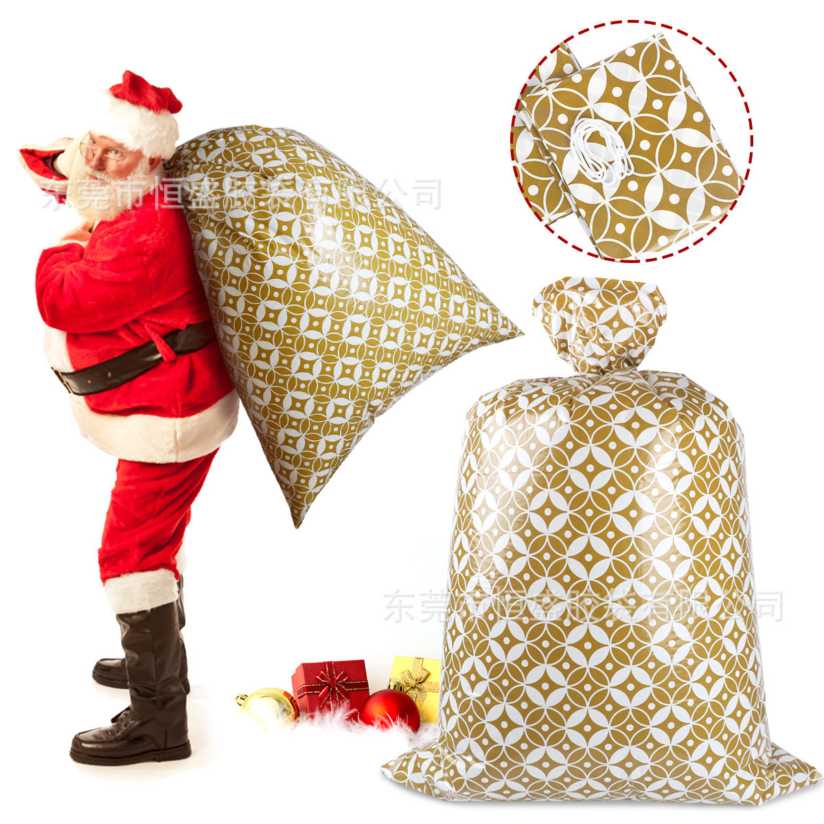 Christmas Gift Bag Plastic Gift Bag Holiday Party Gift Packaging Bag Christmas Decorations