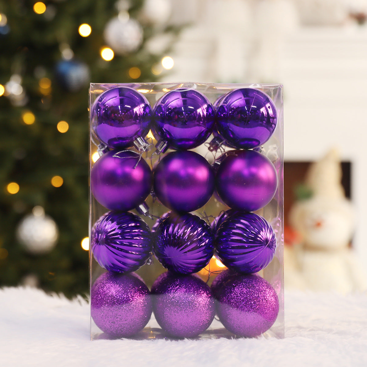 Christmas Ball 24 One Pack Suit Plating Ball Christmas Tree Decorations Pendant Holiday Atmosphere Christmas Ball