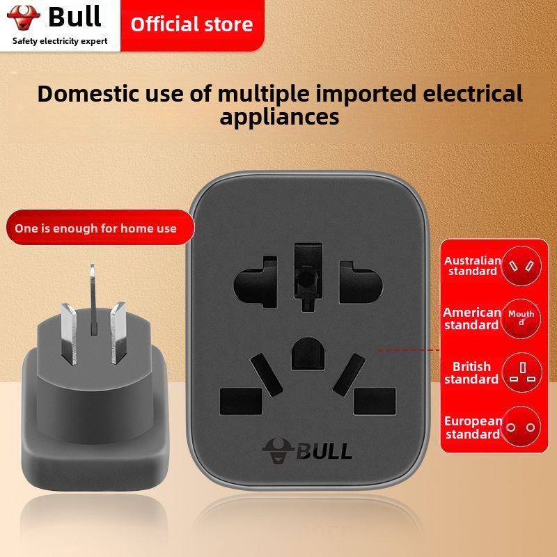 Bull Imported Electrical Appliances to National Standard Universal Adapter Conversion Socket European Standard Multi-Country Hong Kong Version British Standard American Standard