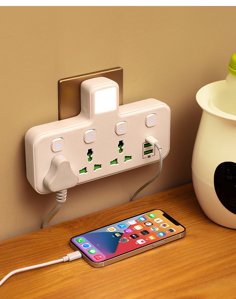 New British Standard Hong Kong Version Converter British and American European Standard Power Strip Conversion Plug PD Fast Charge USB Socket Wireless Power Strip