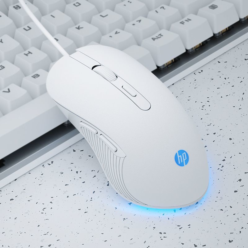 HP HP Official Flagship Mute Wired Mouse E-Sports Games Notebook Desktop Mechanical Office Computer Dedicated