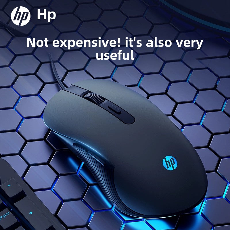 HP HP Official Flagship Mute Wired Mouse E-Sports Games Notebook Desktop Mechanical Office Computer Dedicated