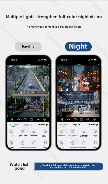 Lenovo Home Camera Monitor HD Panoramic Wireless wifi Remote Connection with Mobile Phone360Outdoor4g