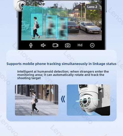 Lenovo Home Camera Monitor HD Panoramic Wireless wifi Remote Connection with Mobile Phone360Outdoor4g