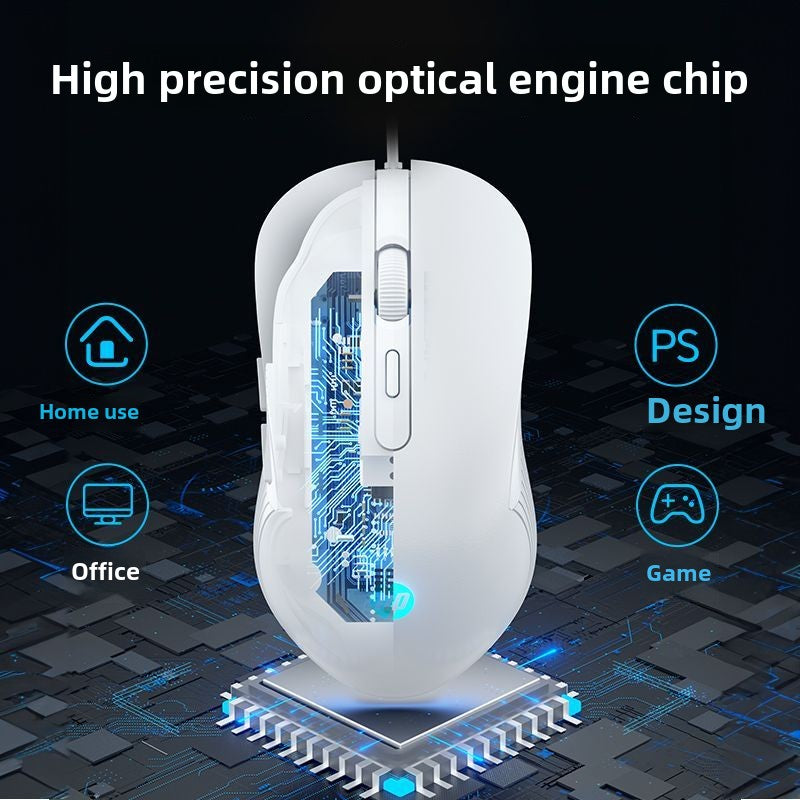 HP HP Official Flagship Mute Wired Mouse E-Sports Games Notebook Desktop Mechanical Office Computer Dedicated