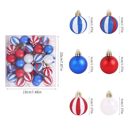 New Christmas Ball Sets of Boxes 4cm/50PCs Set of Boxes Christmas Tree Hanging Ball EU Standard Christmas Decoration