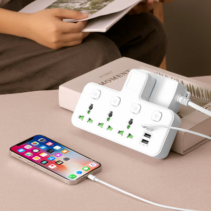 New British Standard Hong Kong Version Converter British and American European Standard Power Strip Conversion Plug PD Fast Charge USB Socket Wireless Power Strip