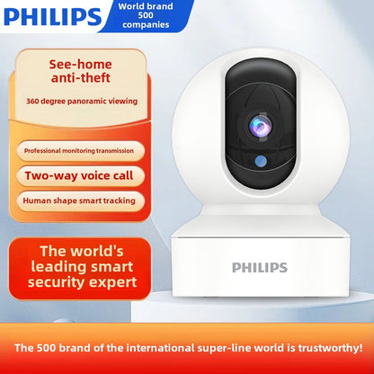 Philips Camera Surveillance Home HD Indoor Wireless4g Camera Mobile Phone Remote360Panoramic View